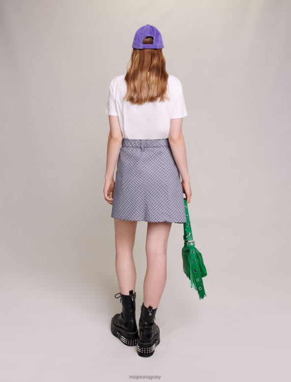Maje Camiseta 100% algodón con pedrería ropa blanco mujer 2J08B34