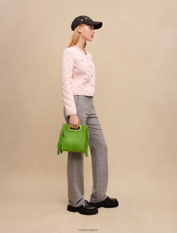 Maje pantalones de sastre de corte recto ropa gris mujer 2J08B350