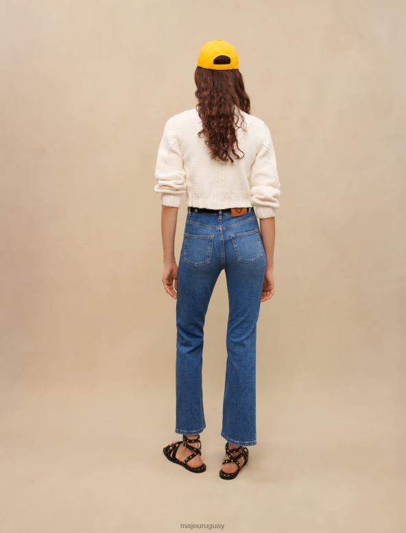 Maje cárdigan corto con bordado floral ropa crudo mujer 2J08B325