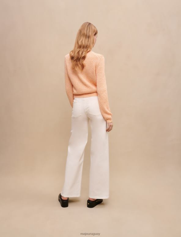 Maje cárdigan de punto con lentejuelas ropa naranja mujer 2J08B207