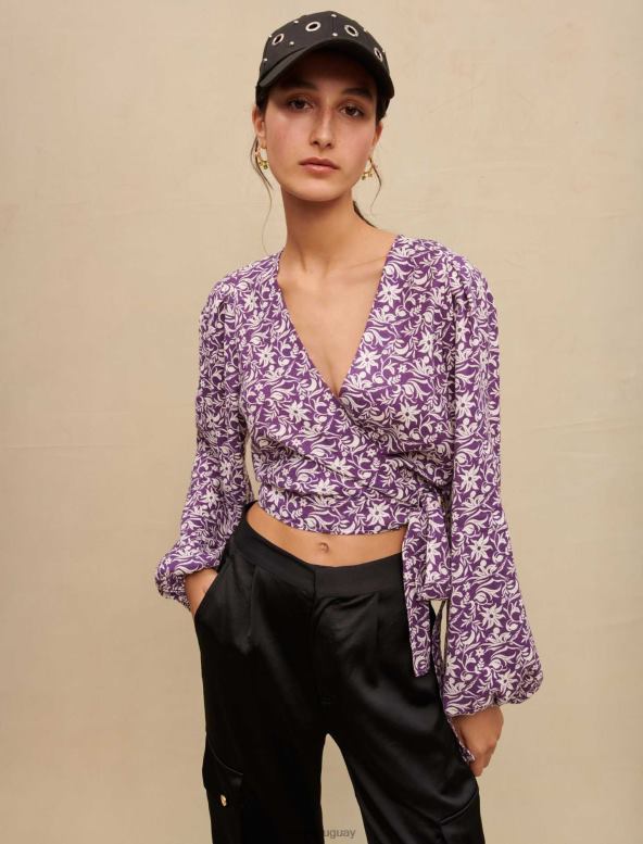 Maje top corto con lazo ropa de ensueño mujer 2J08B273