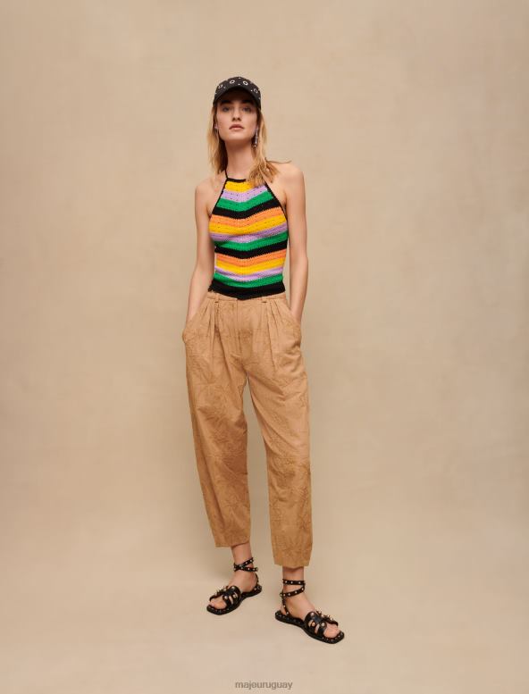 Maje top de ganchillo ropa multicolor mujer 2J08B246