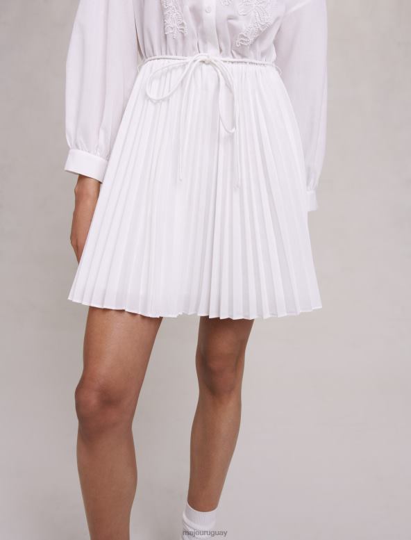 Maje vestido camisero corto ropa blanco mujer 2J08B96