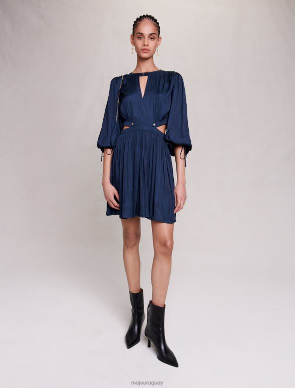 Maje vestido corto de raso ropa Armada mujer 2J08B80
