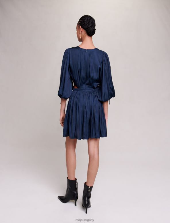 Maje vestido corto de raso ropa Armada mujer 2J08B80