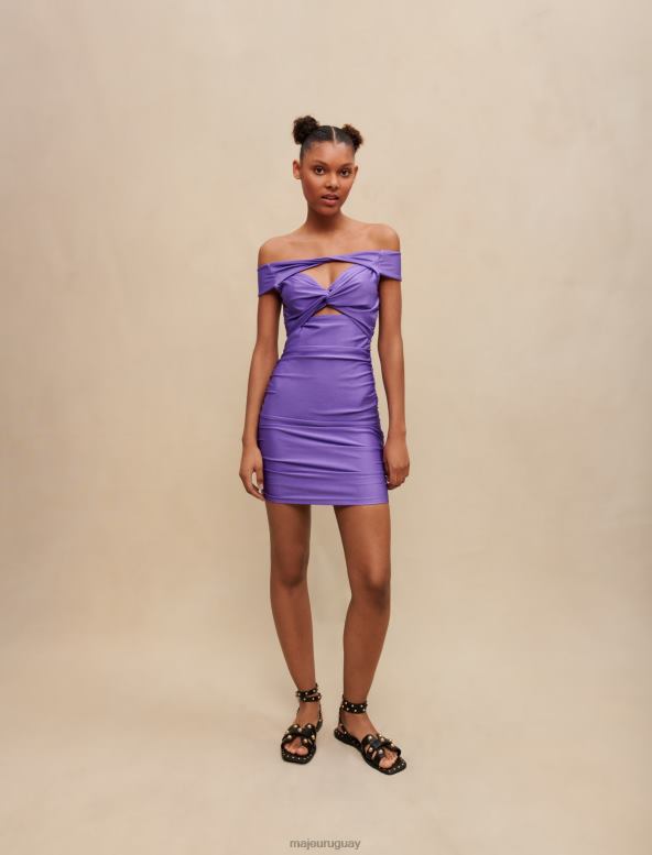 Maje vestido corto ropa púrpura mujer 2J08B158