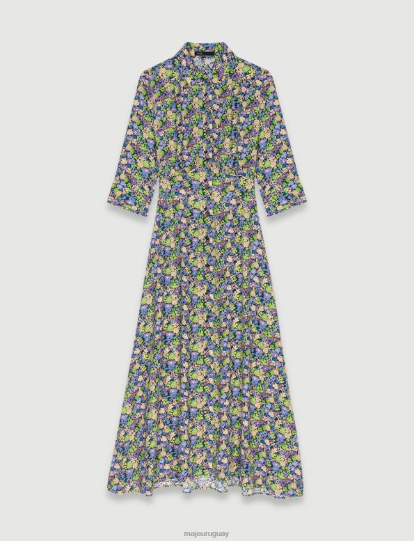 Maje vestido largo de flores ropa prímulas estampado multico mujer 2J08B15