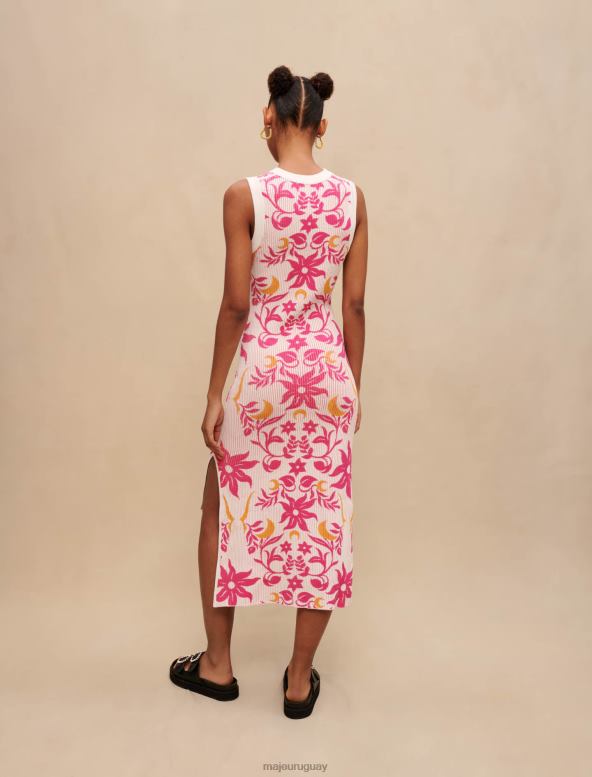 Maje vestido reversible estampado ropa rosa de ensueño mujer 2J08B173