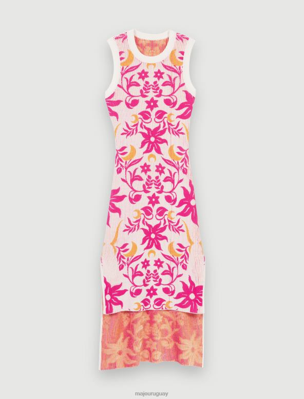Maje vestido reversible estampado ropa rosa de ensueño mujer 2J08B173